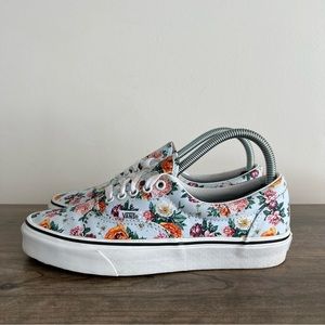 Vans Era Garden Floral Light Blue Women's Skate Shoe Size 8